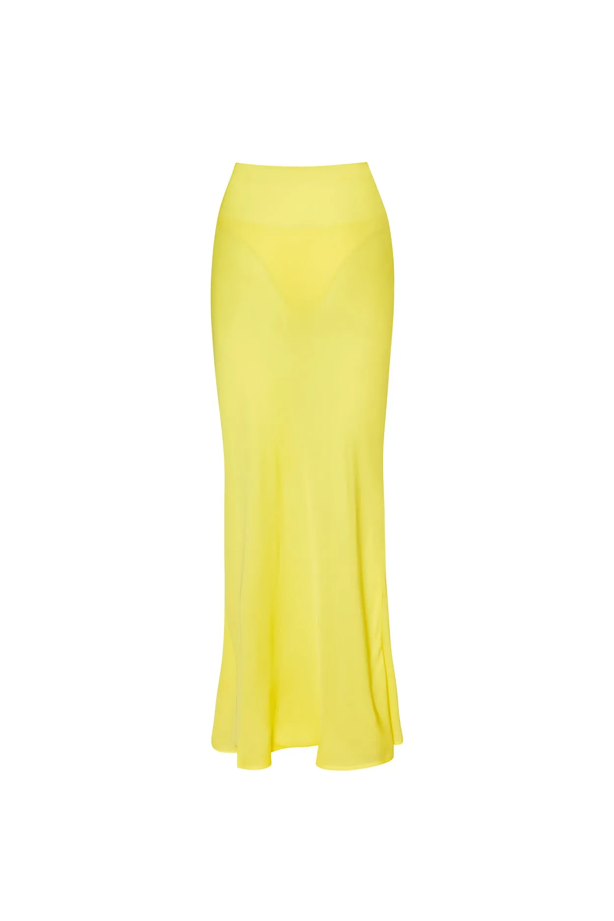 Lemon Sheer Shimmy Skirt