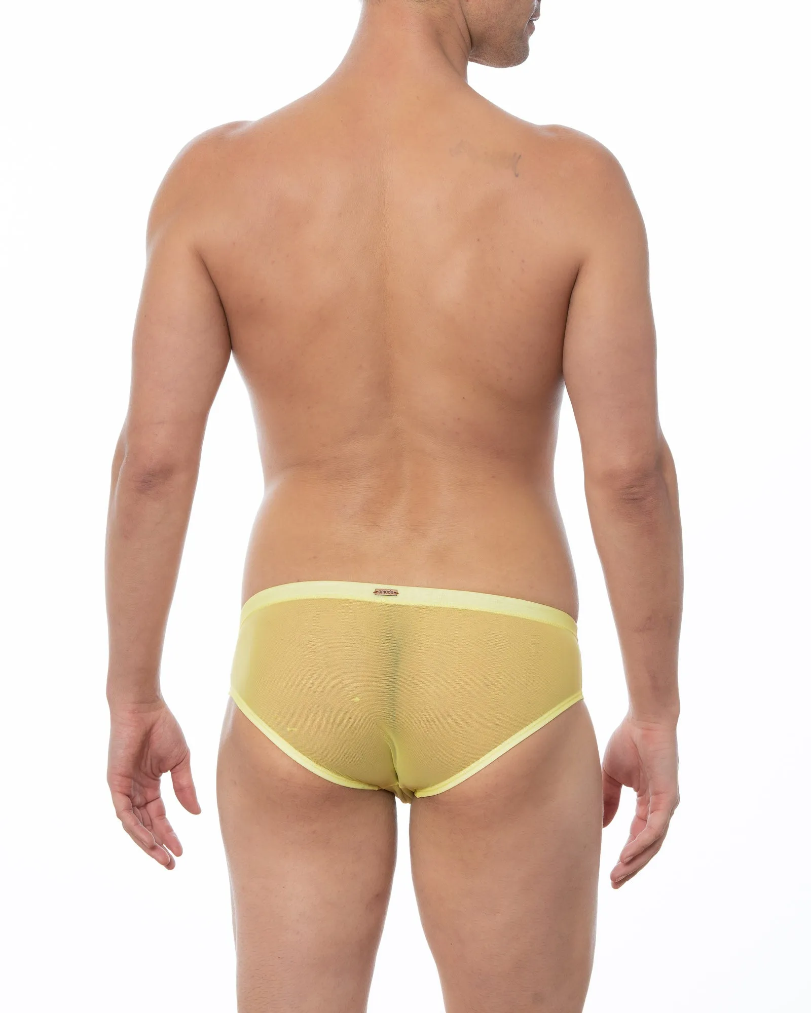 Lemon Yellow - JASPER Sheer Mesh Bikini Brief