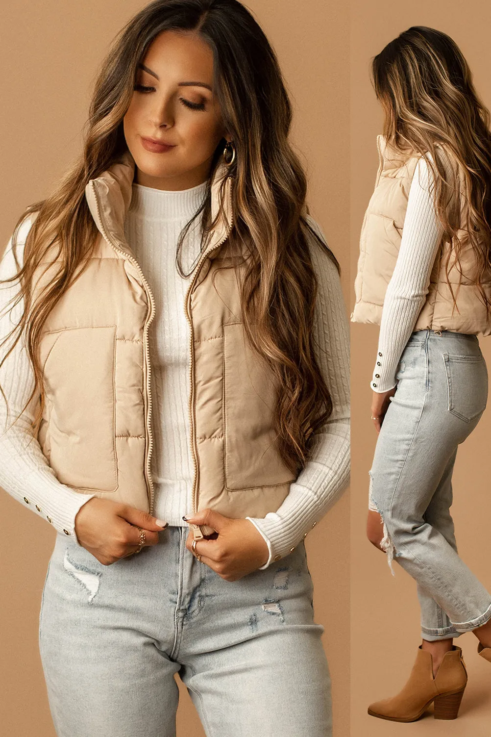 Let Me Down Ribbed Long Sleeve Top (White) | SIZE SMALL FINAL SALE