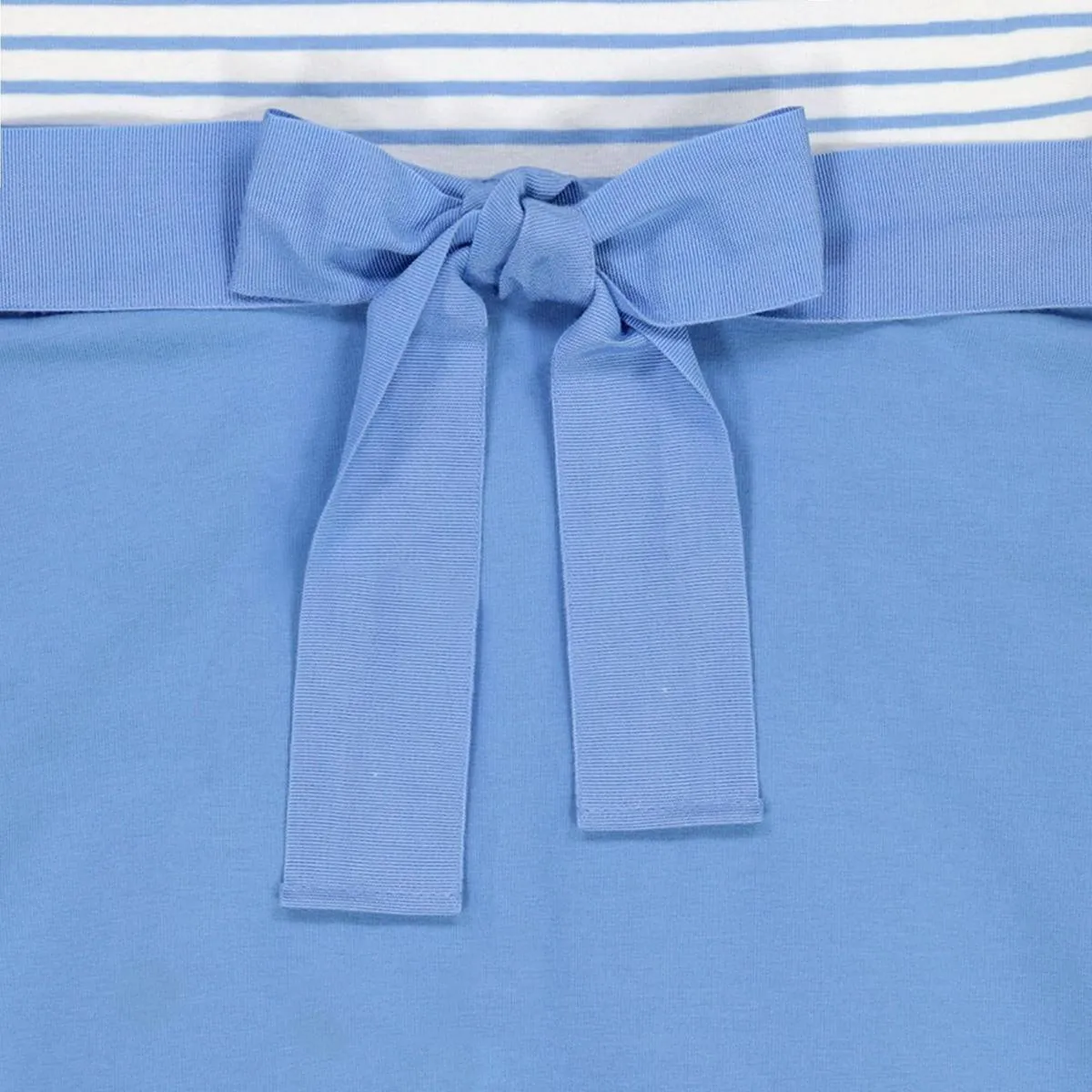 Lightweight Blocked Skater Dress - Periwinkle Colorblock
