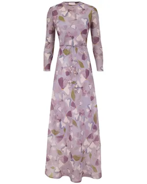 Lilac Pansy Dawning Sheath Dress