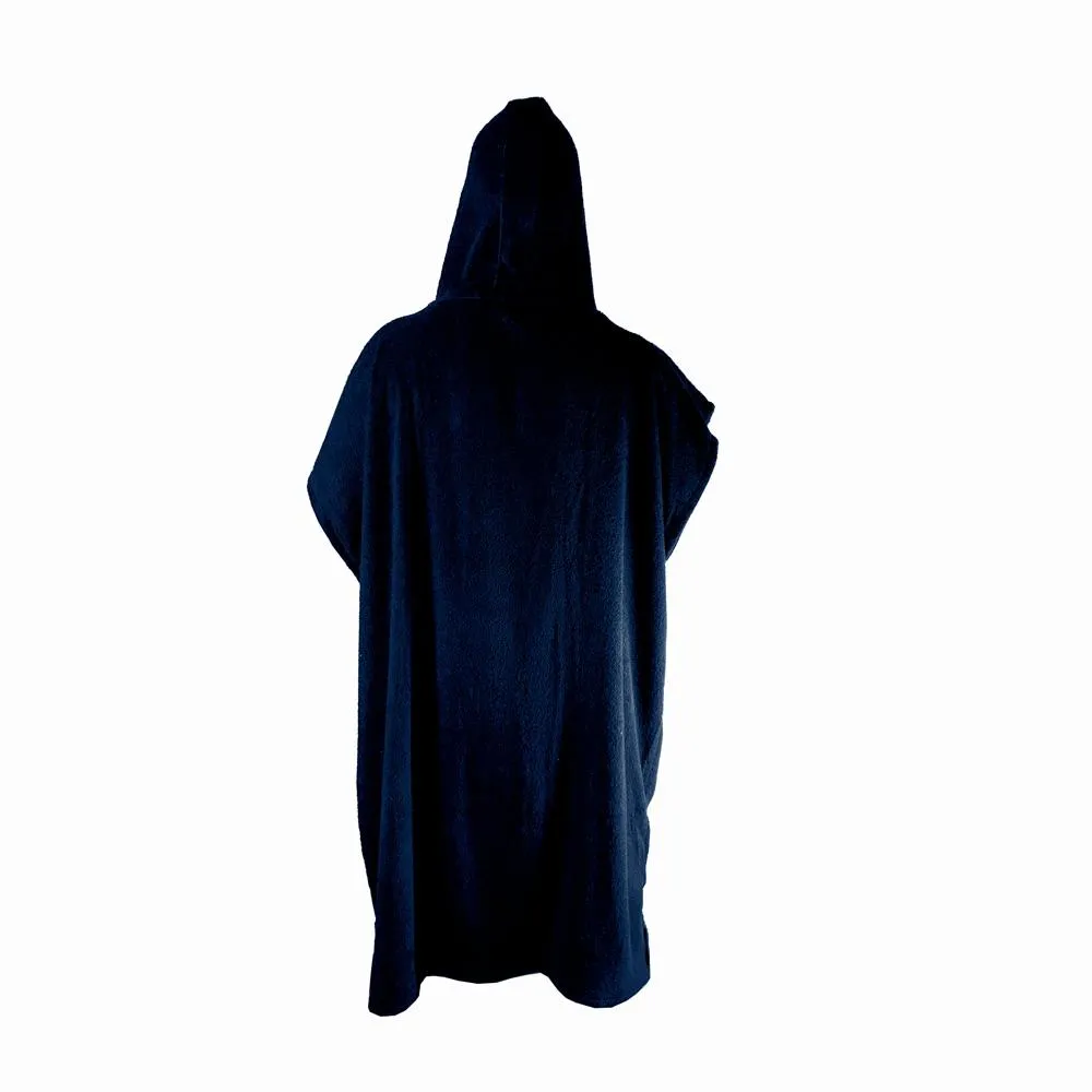 Limited Edition Poncho Towel - Midnight Blue and White