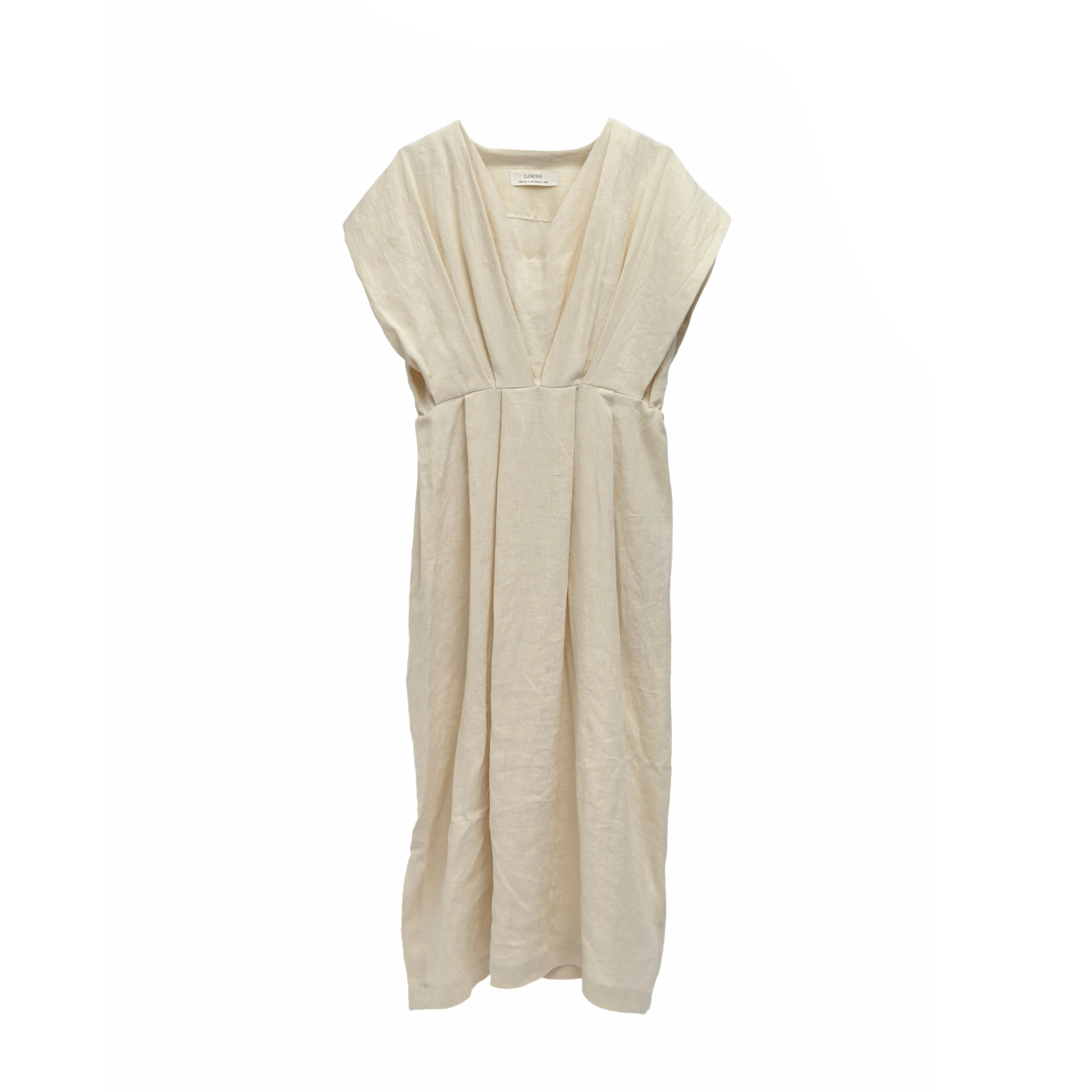 Linda Dress in White Linen
