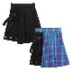 Listen Flavor Asymmetrical Pleated Skirt
