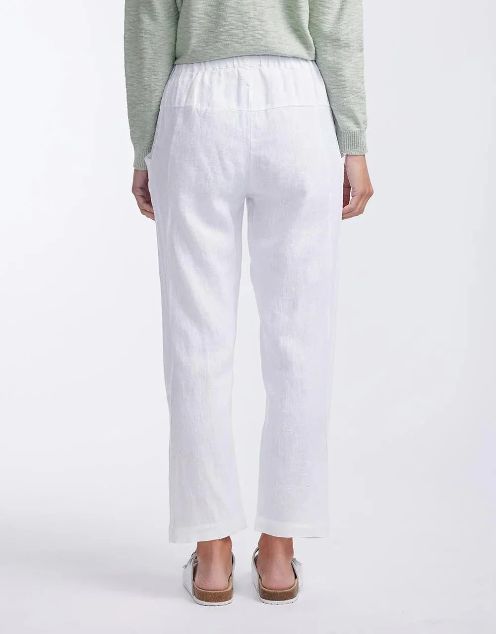 Little Lies Luxe Linen Pants White S19070401