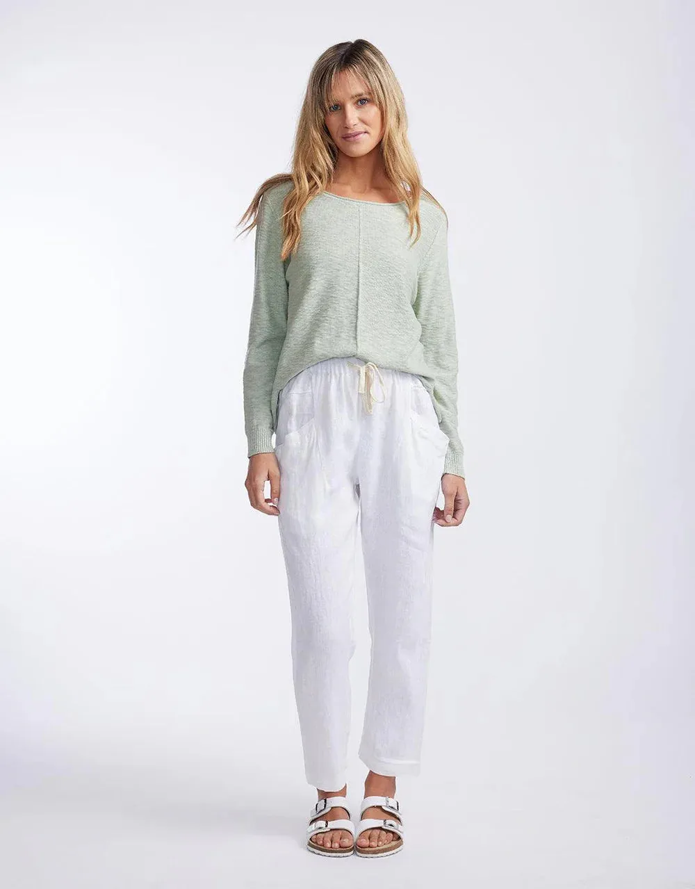 Little Lies Luxe Linen Pants White S19070401
