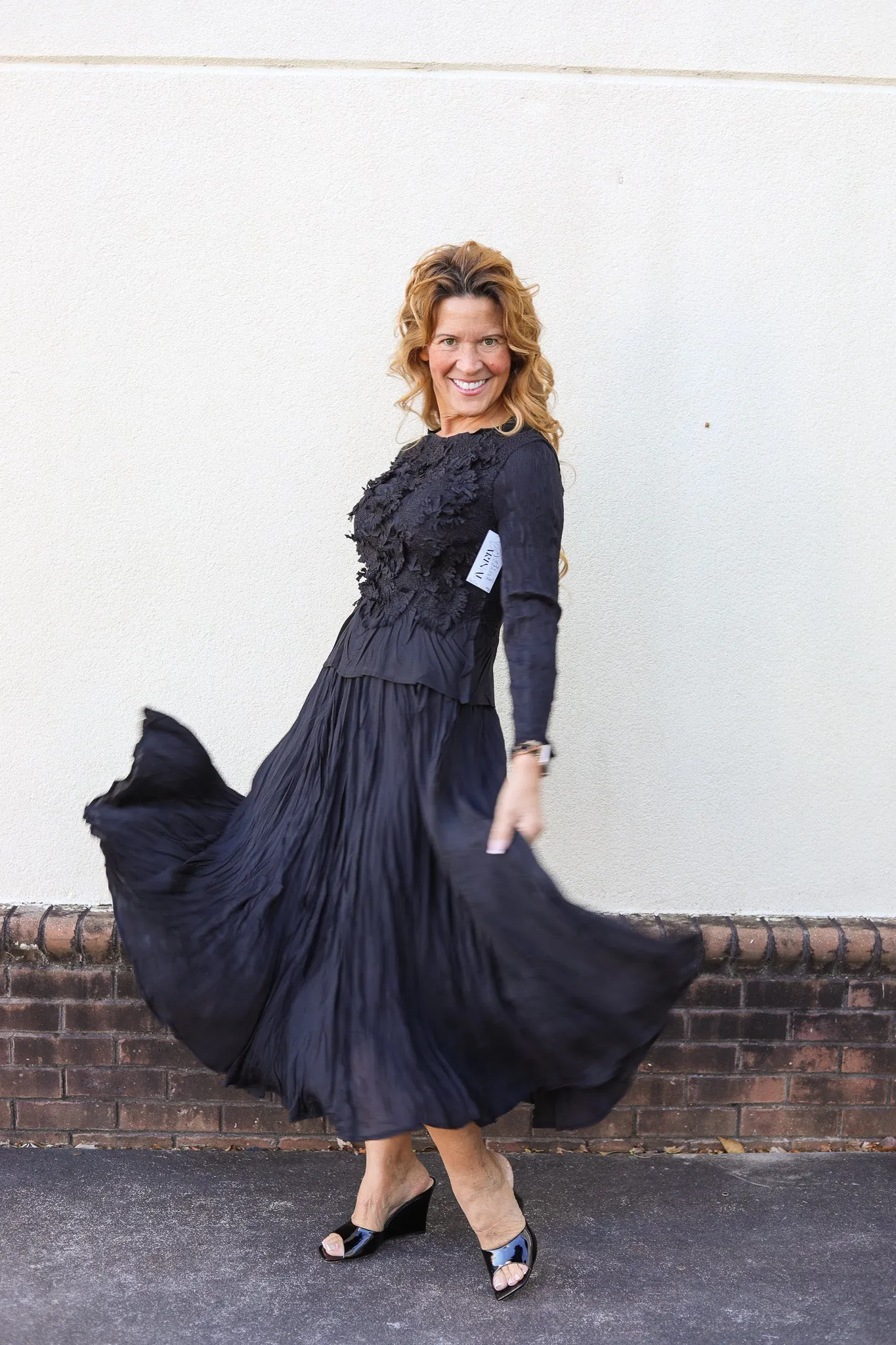 Little Silky Pleated Set