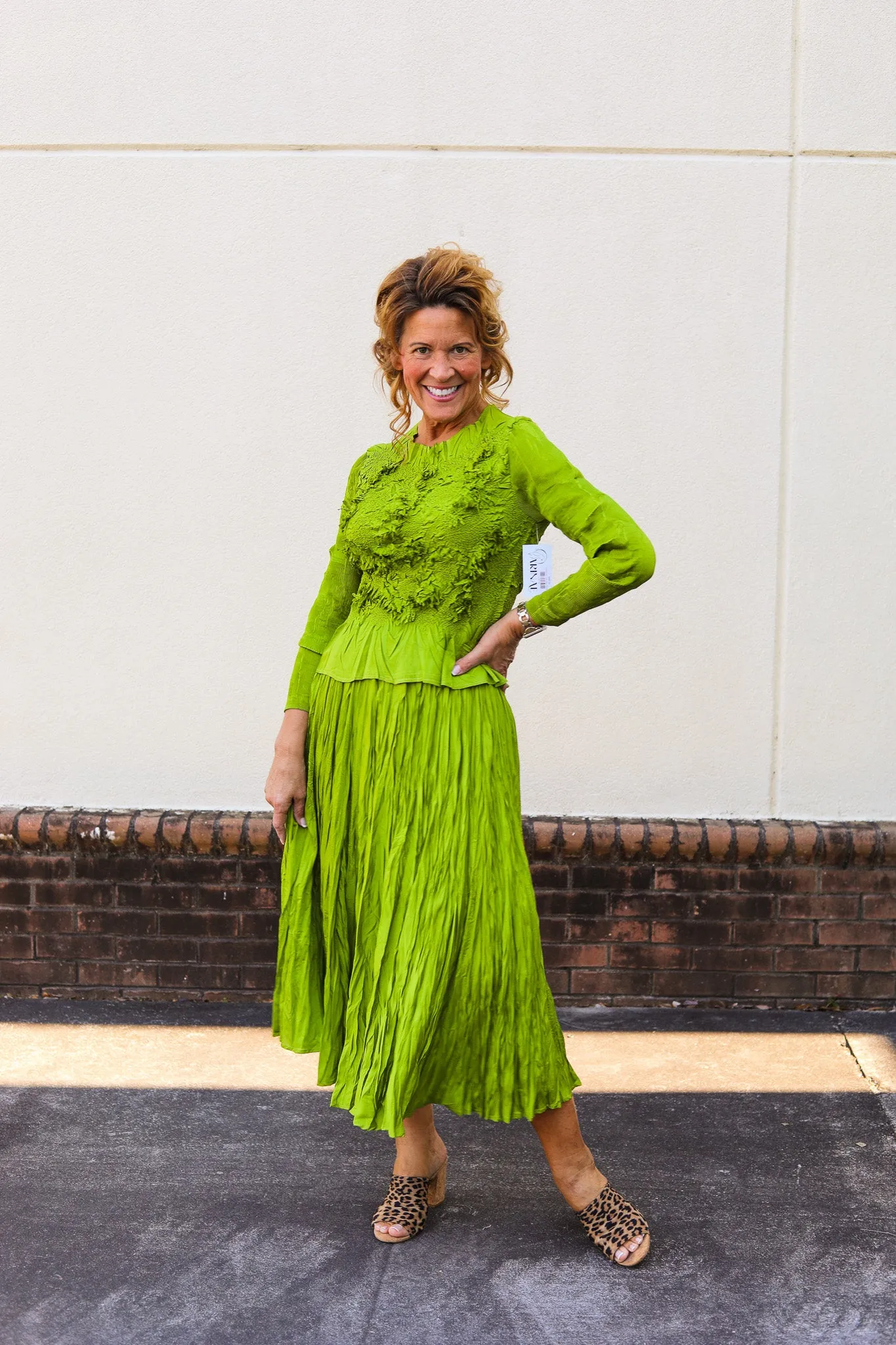 Little Silky Pleated Set