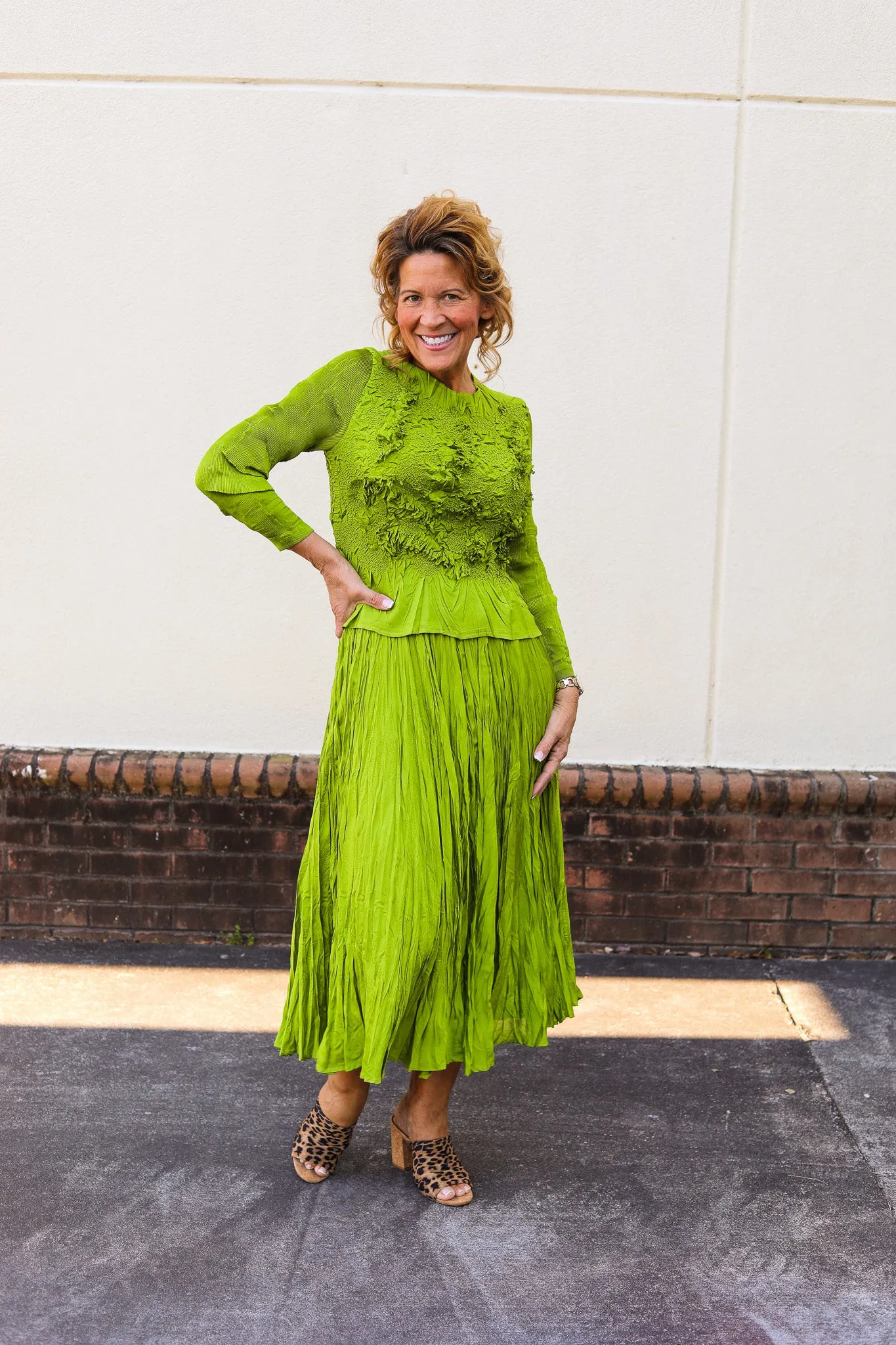 Little Silky Pleated Set