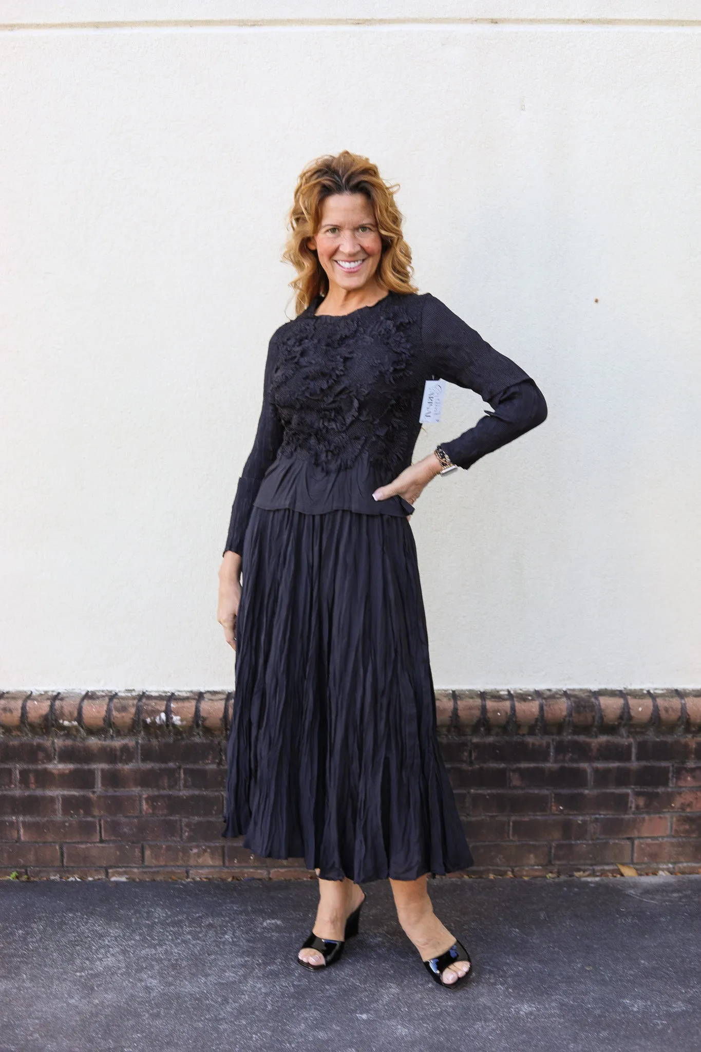 Little Silky Pleated Set
