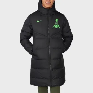 Liverpool Black Puffer Jacket Long