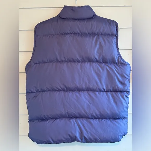 L.L. Bean Down Insulated Reversible Purple Zip Up Puffer Jacket Size Med…