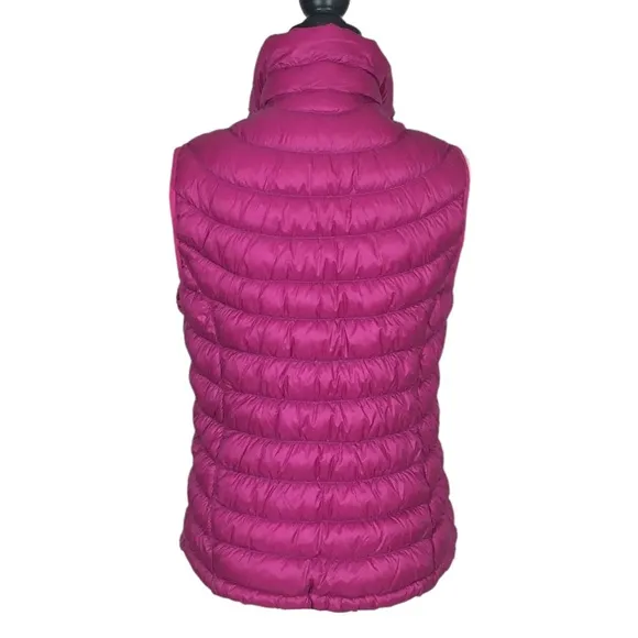 L.L. Bean | Downtek Stowaway Magenta Down Vest, Women's Small (Regular)