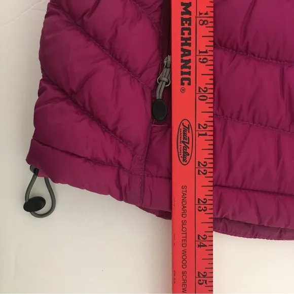 L.L. Bean | Downtek Stowaway Magenta Down Vest, Women's Small (Regular)