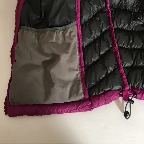 L.L. Bean | Downtek Stowaway Magenta Down Vest, Women's Small (Regular)