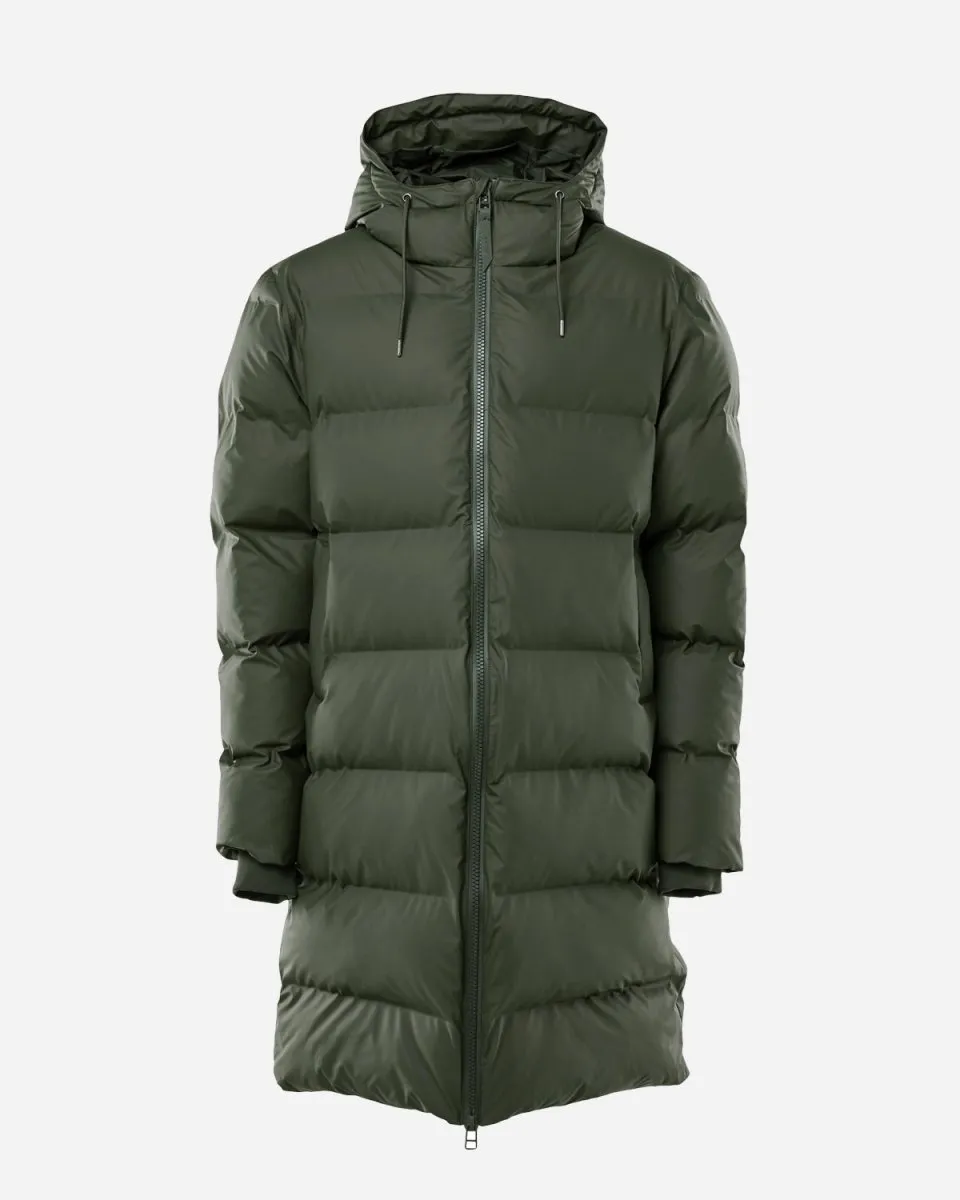 Long Puffer Jacket - Green