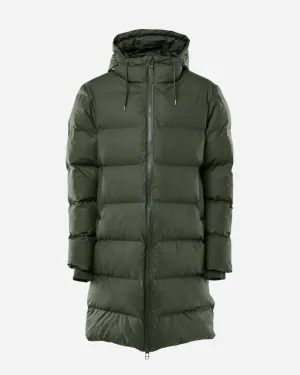 Long Puffer Jacket - Green