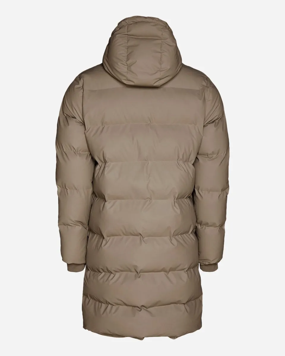 Long Puffer Jacket - Taupe