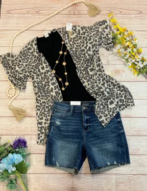 Looking Spot On Leopard Kimono