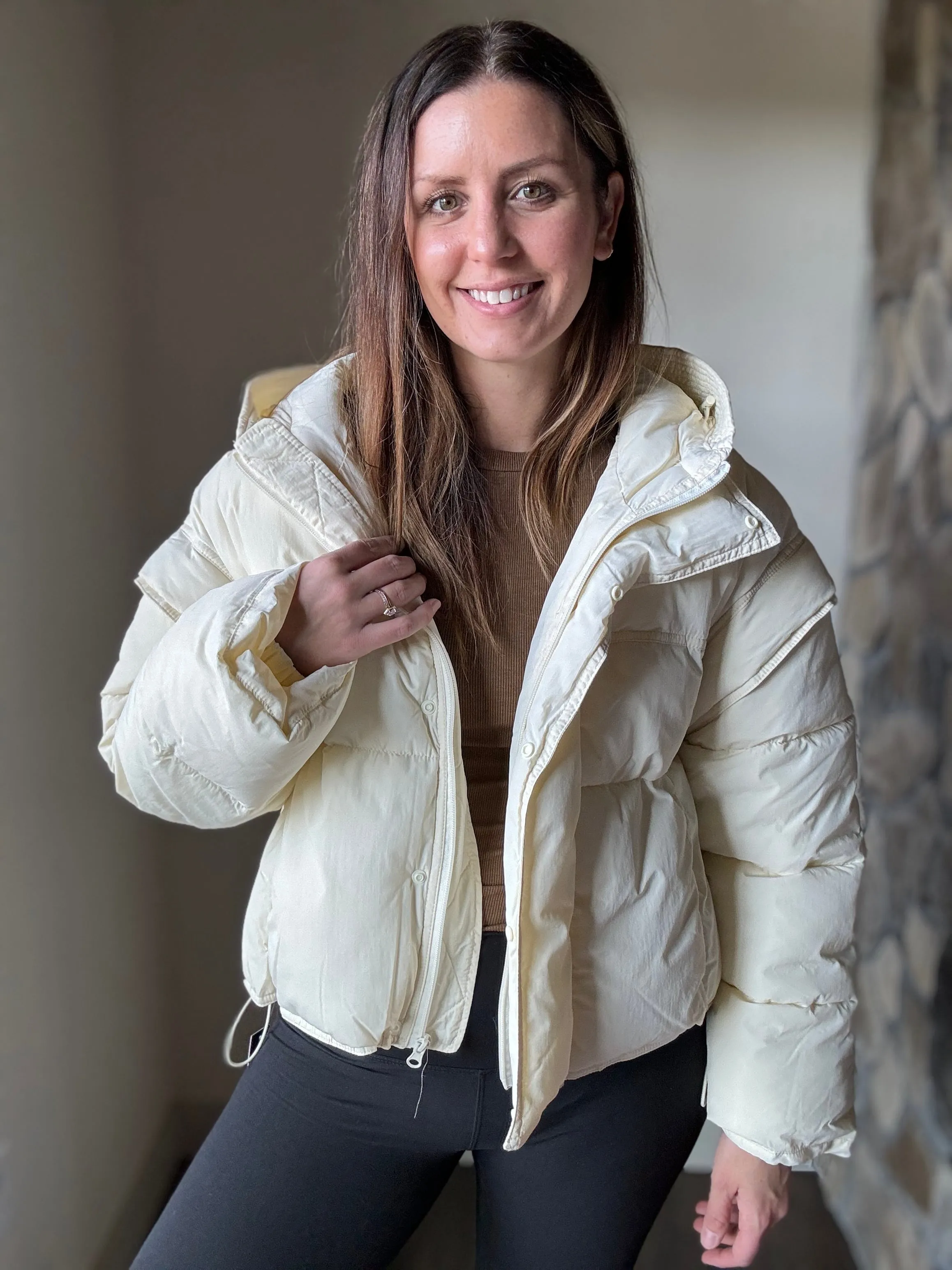 lottie convertible quilted jacket   vest
