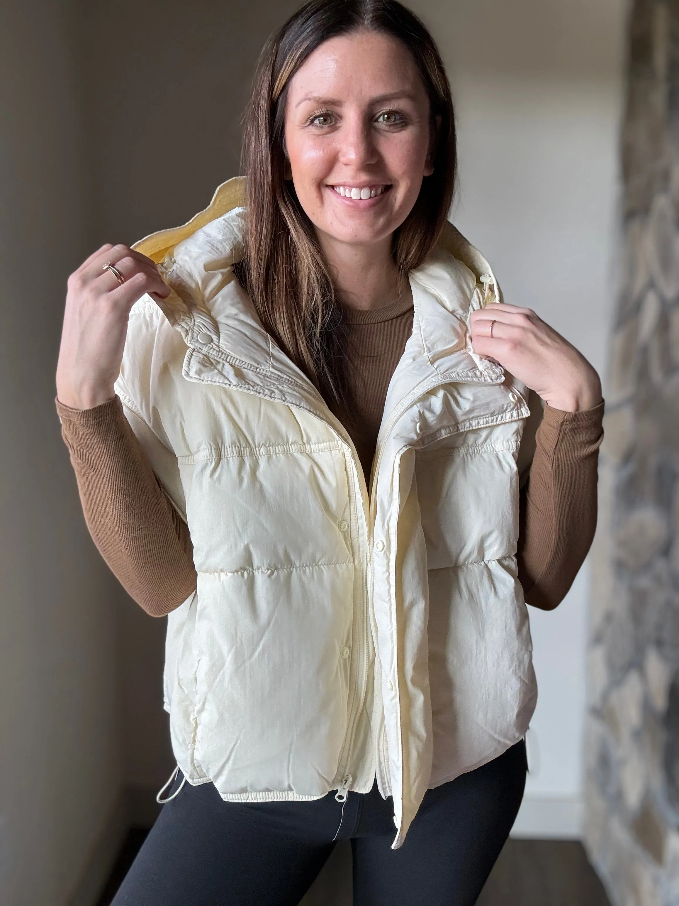 lottie convertible quilted jacket   vest