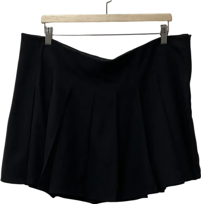 LOUNGE Black Pleated Skirt UK XXXL