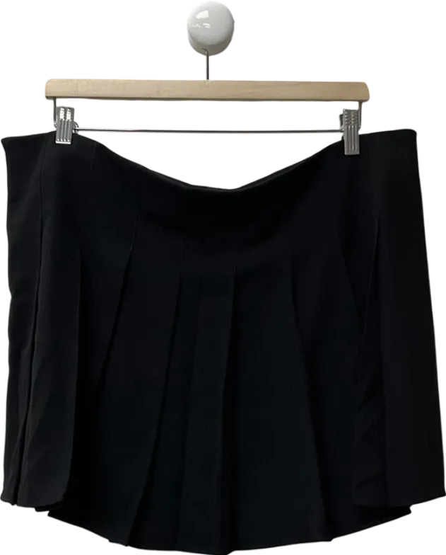 LOUNGE Black Pleated Skirt UK XXXL