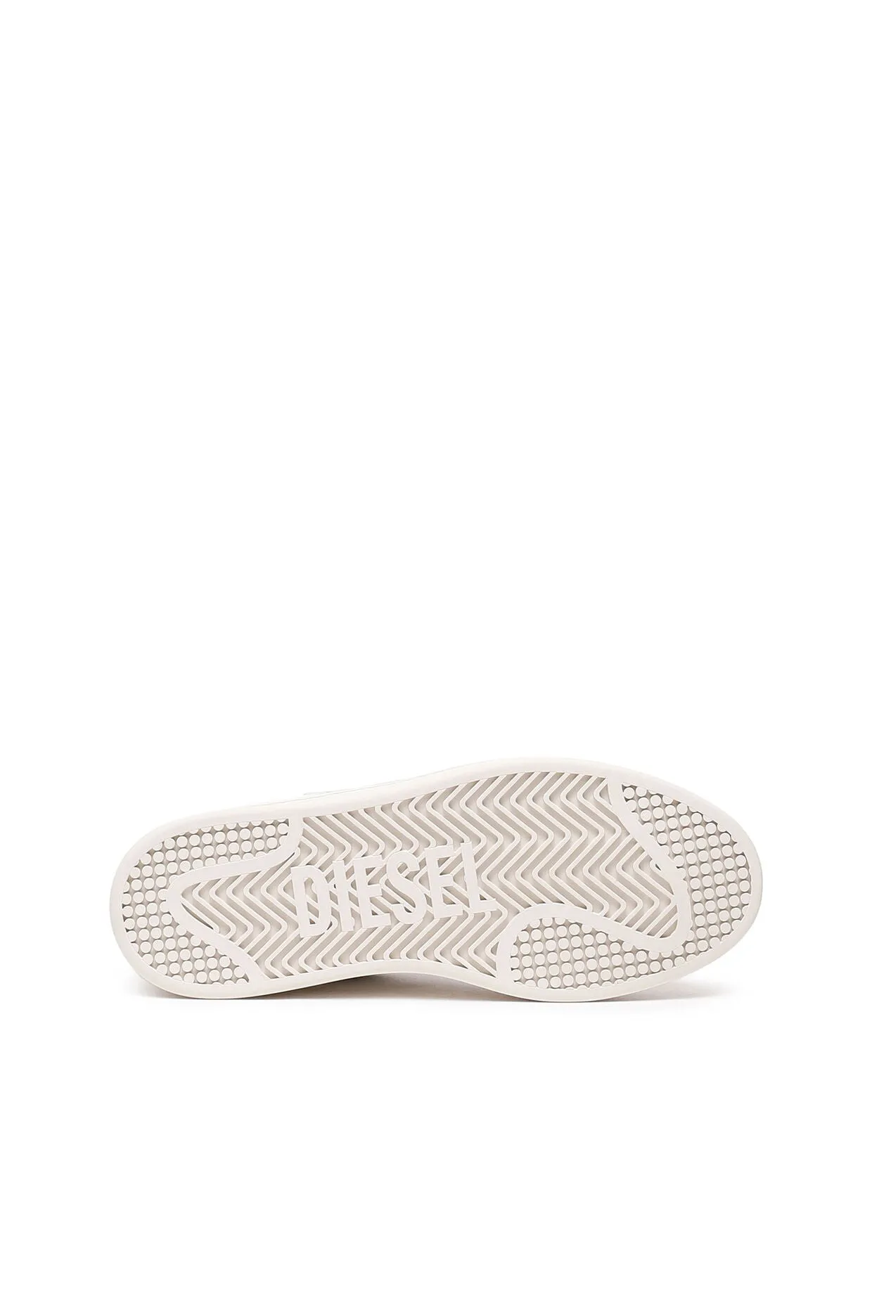 Low-Top Leather Sneakers with D Patch White/Black