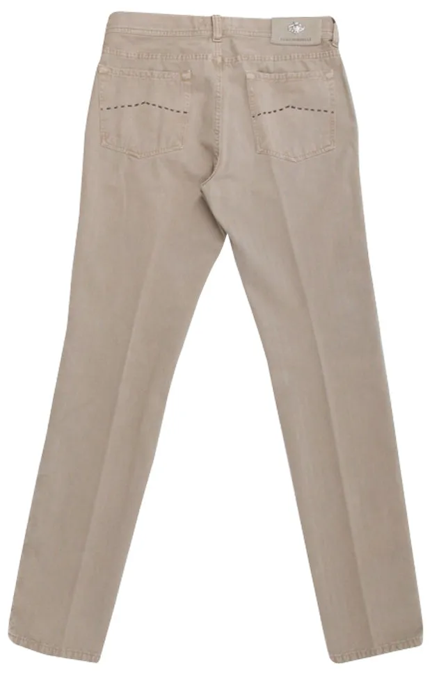 Luigi Borrelli Beige Pants – Size: 33 US / 49 EU