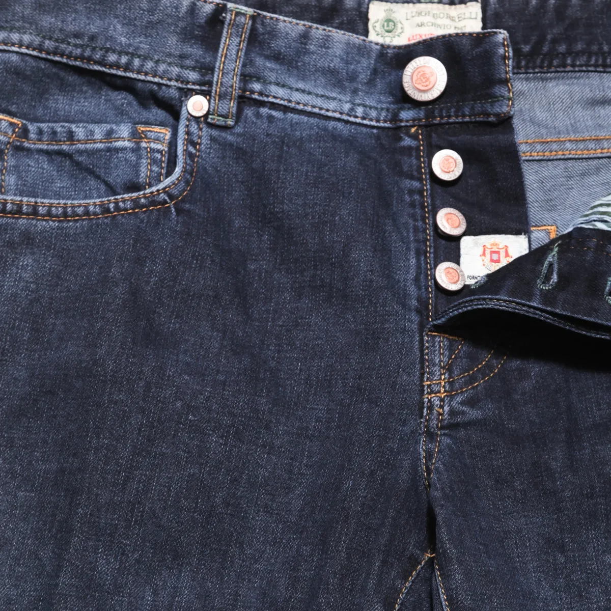 Luigi Borrelli Denim Blue Pants