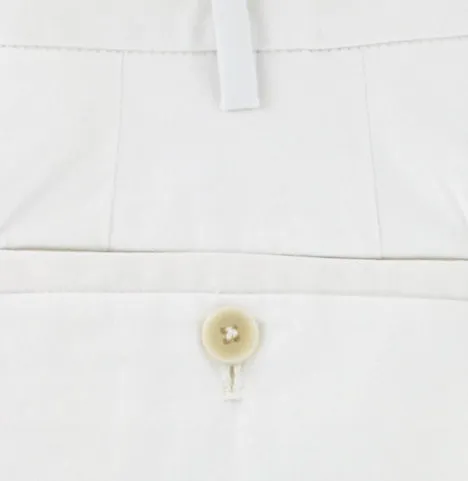 Luigi Borrelli White Pants – Size: 44 US / 60 EU
