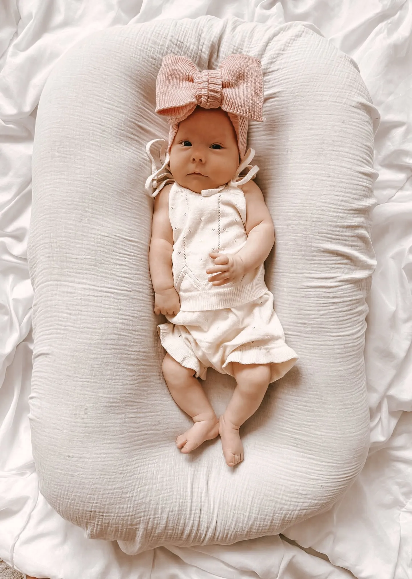 Luna   Luca Pointelle Summer Set - Cream