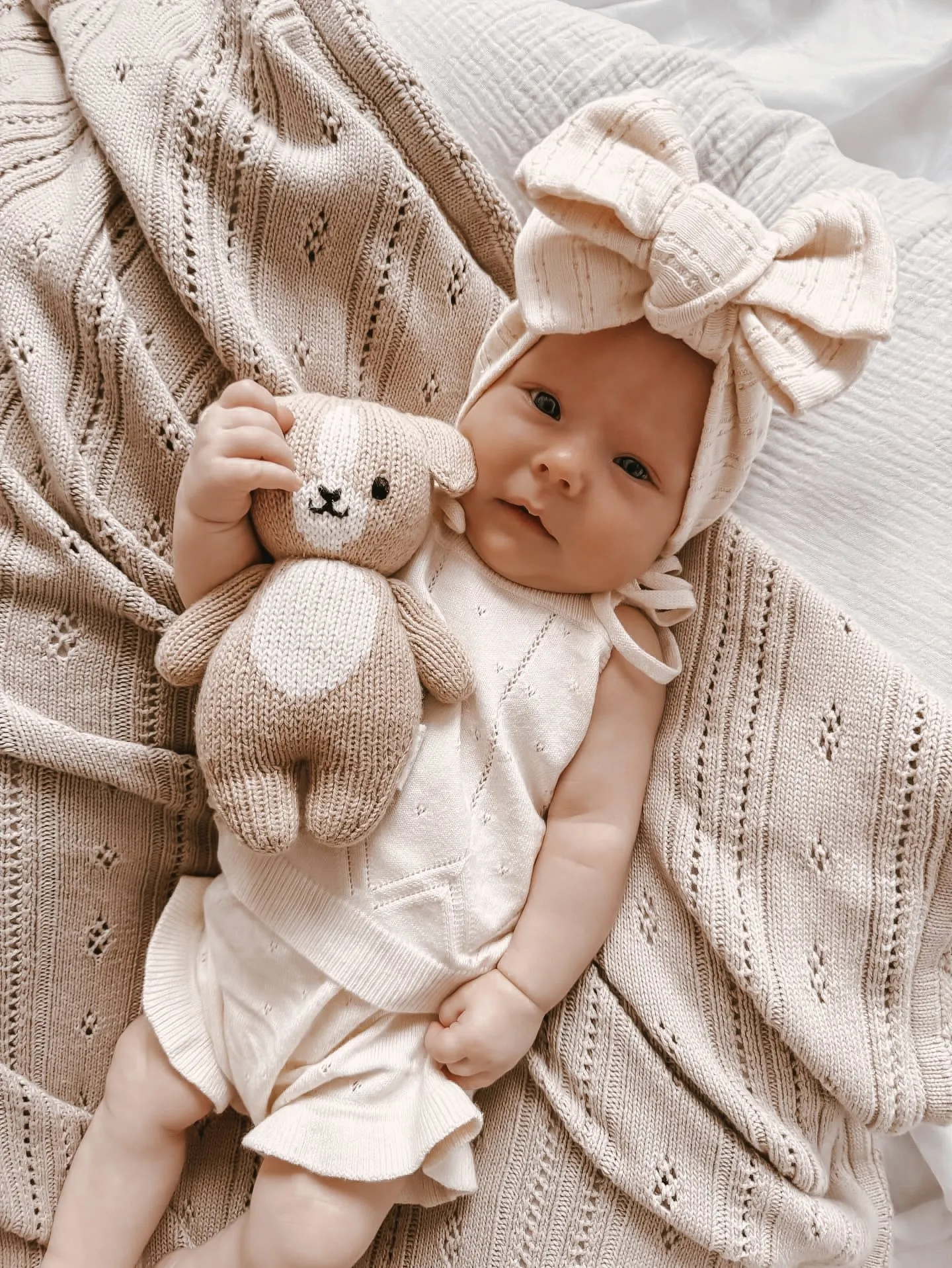 Luna   Luca Pointelle Summer Set - Cream