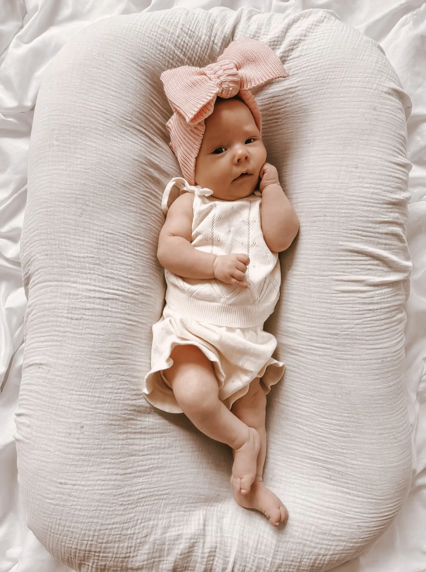 Luna   Luca Pointelle Summer Set - Cream