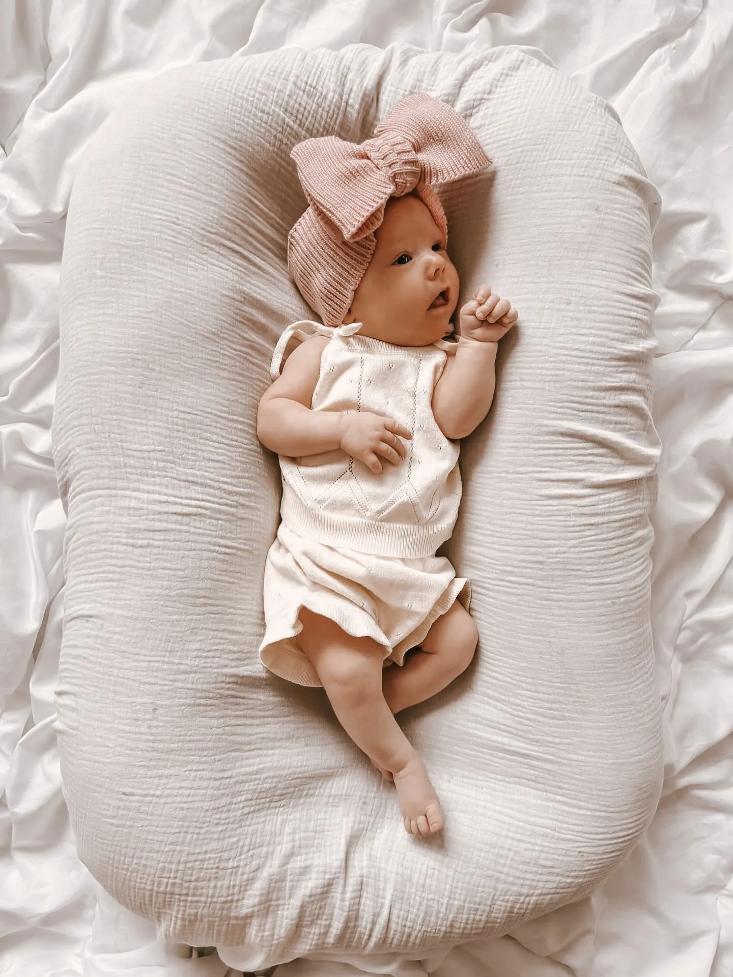 Luna   Luca Pointelle Summer Set - Cream