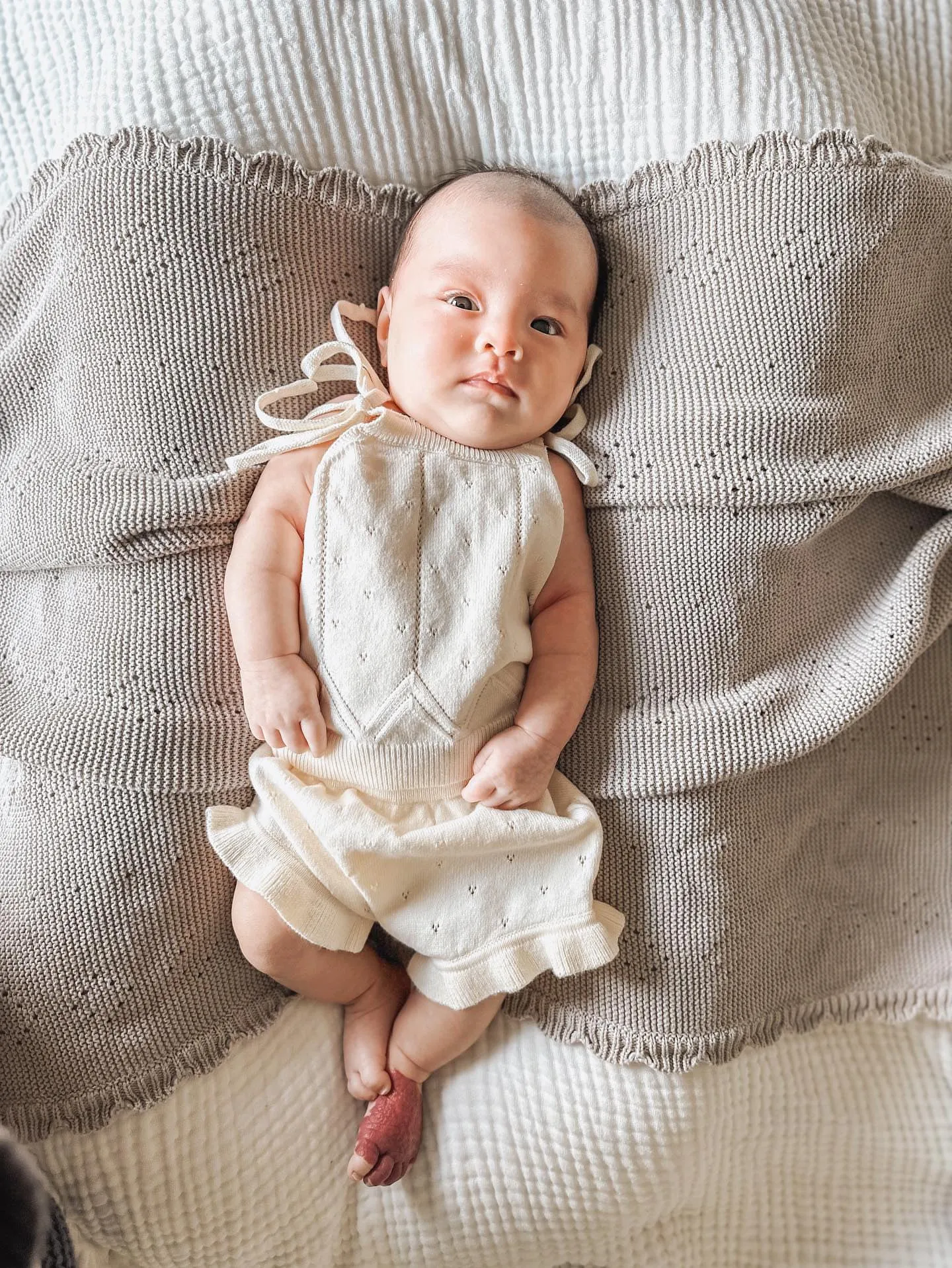 Luna   Luca Pointelle Summer Set - Cream