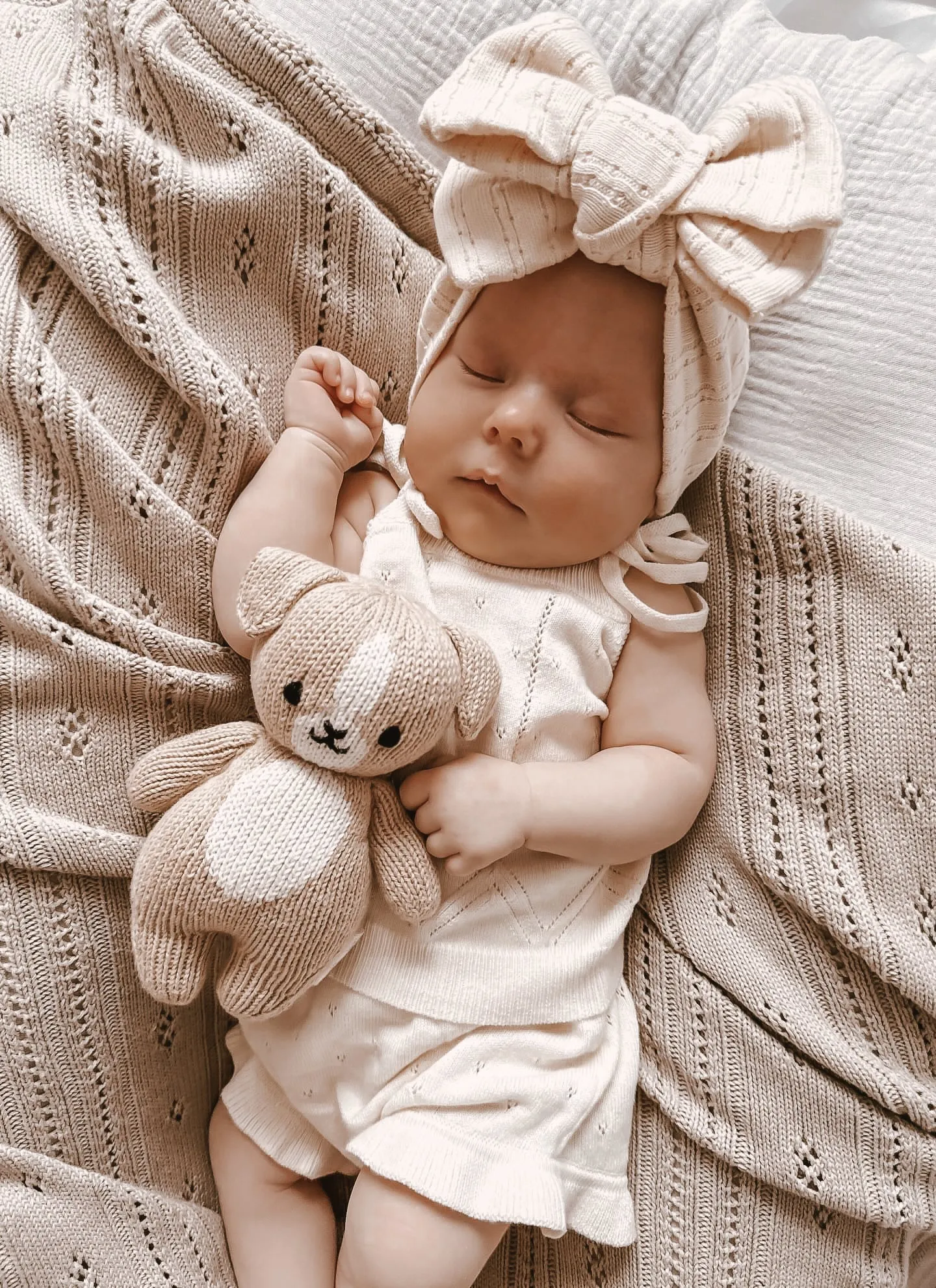 Luna   Luca Pointelle Summer Set - Cream