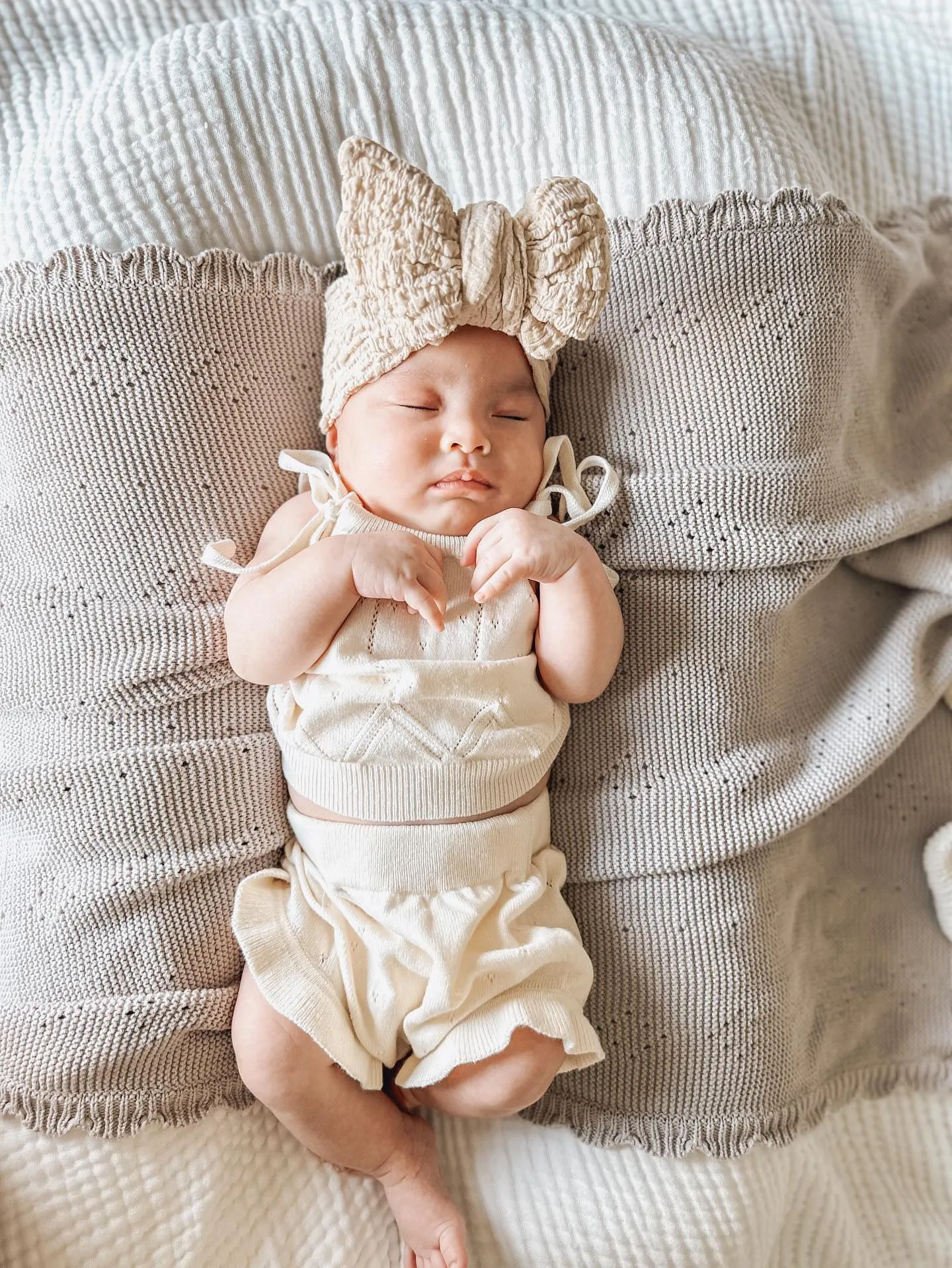 Luna   Luca Pointelle Summer Set - Cream