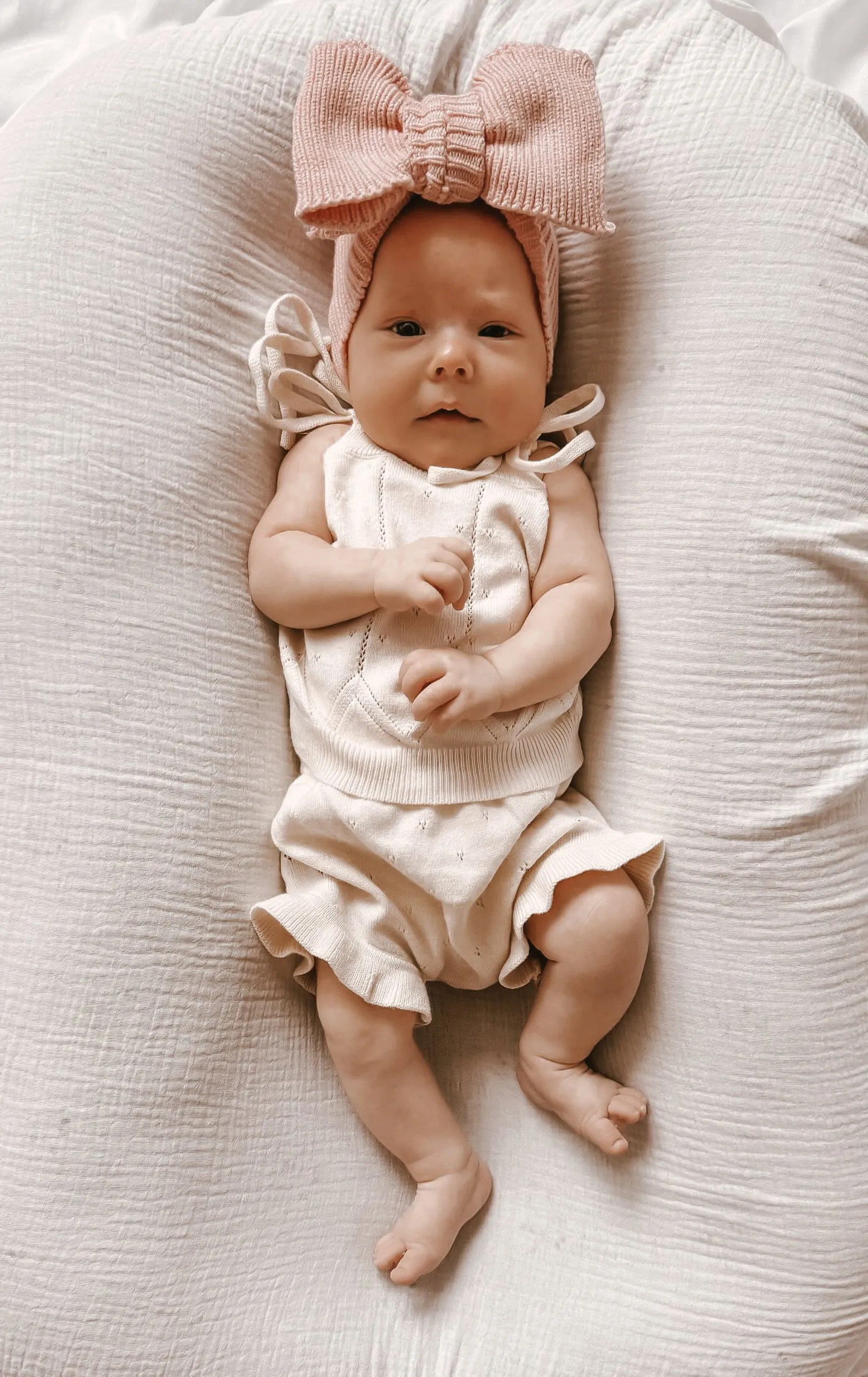 Luna   Luca Pointelle Summer Set - Cream