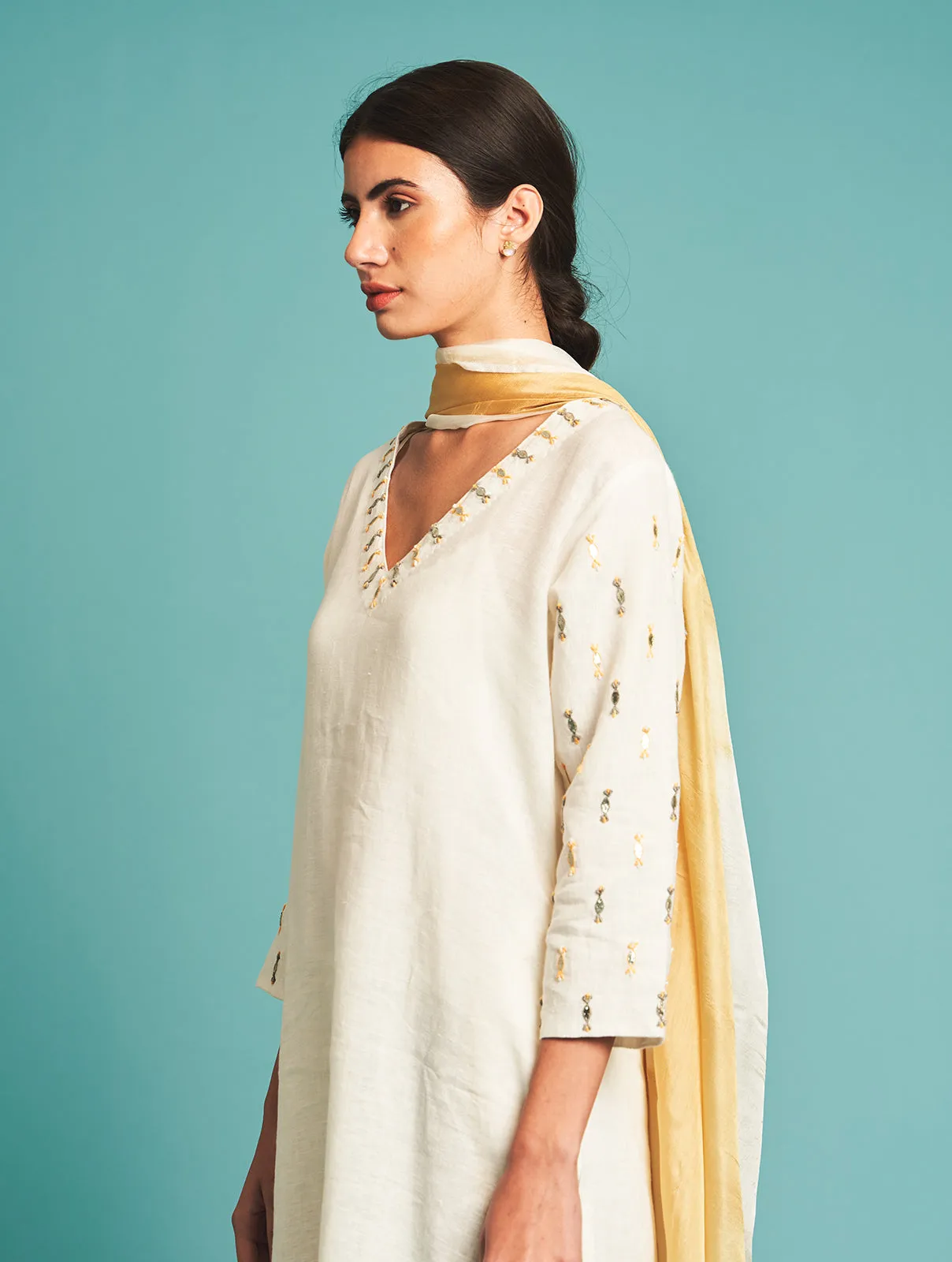 Manan   I   Mirai Scallop Duppatta  Border Collection