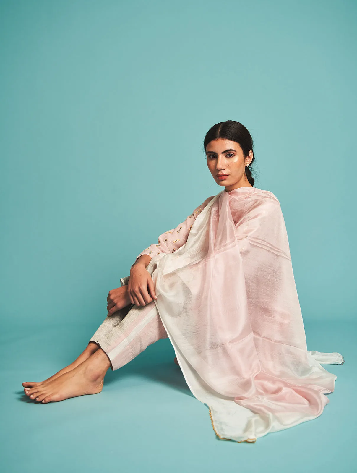 Manan   I   Mirai Scallop Duppatta  Border Collection