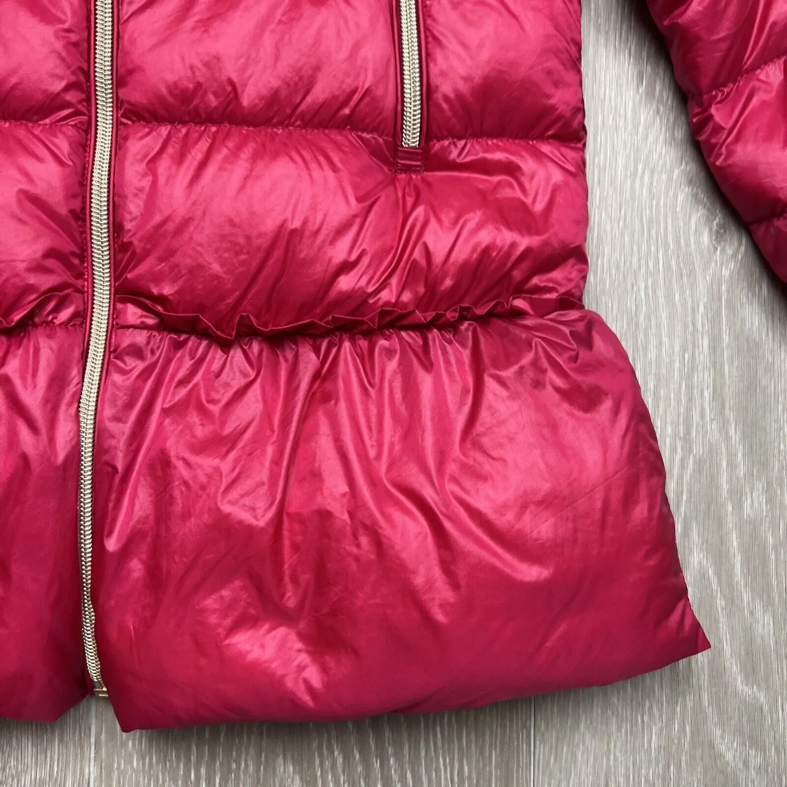 Marc & Janie Girls Pink Duck Down Puffer Jacket Size 7T