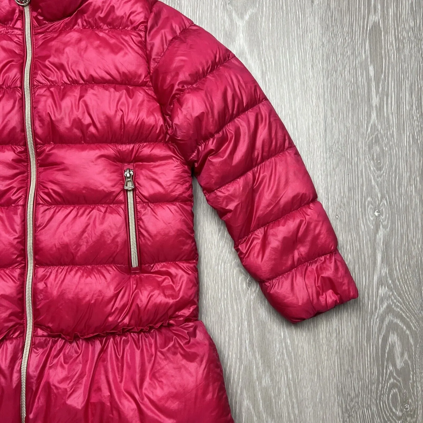 Marc & Janie Girls Pink Duck Down Puffer Jacket Size 7T
