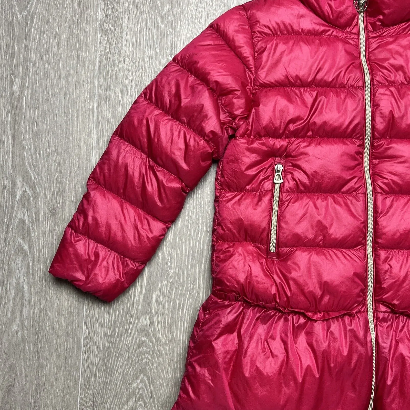 Marc & Janie Girls Pink Duck Down Puffer Jacket Size 7T