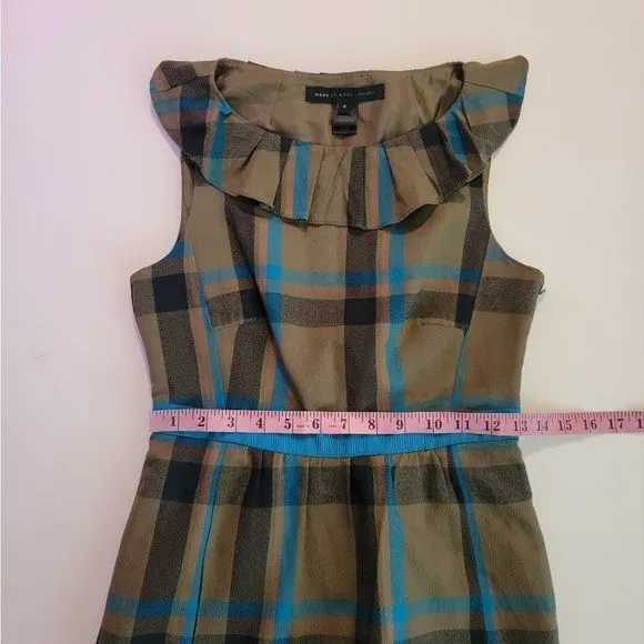 Marc Jacobs Silk Plaid Sheath Dress