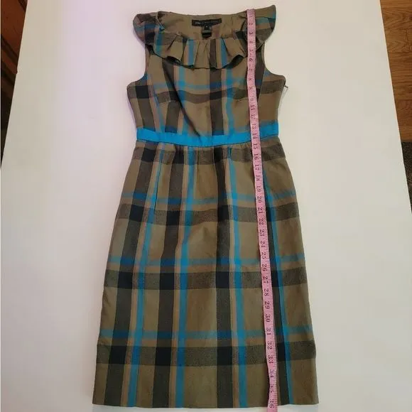 Marc Jacobs Silk Plaid Sheath Dress