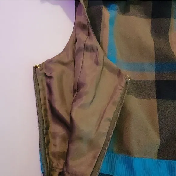 Marc Jacobs Silk Plaid Sheath Dress