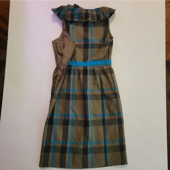 Marc Jacobs Silk Plaid Sheath Dress
