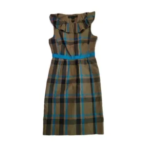 Marc Jacobs Silk Plaid Sheath Dress