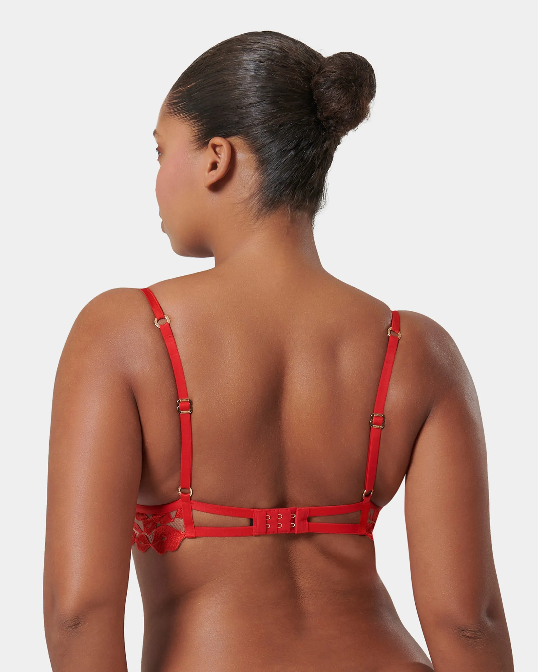 Marian Wired Bra Red/Sheer
